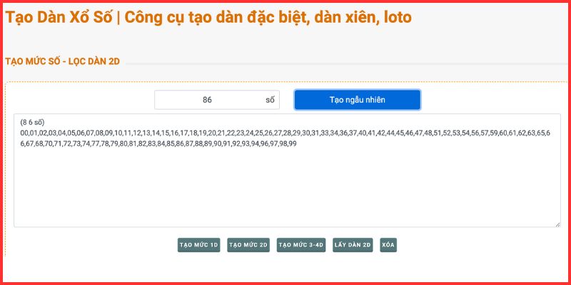 Hướng dẫn cách tạo dàn xổ số đơn giản nhất cho bạc thủ 3 Hướng dẫn cách sử dụng phần mềm tạo dàn đề xổ số